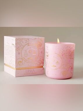 NIB Anthropologie Boxed Zodiac Candle, Libra